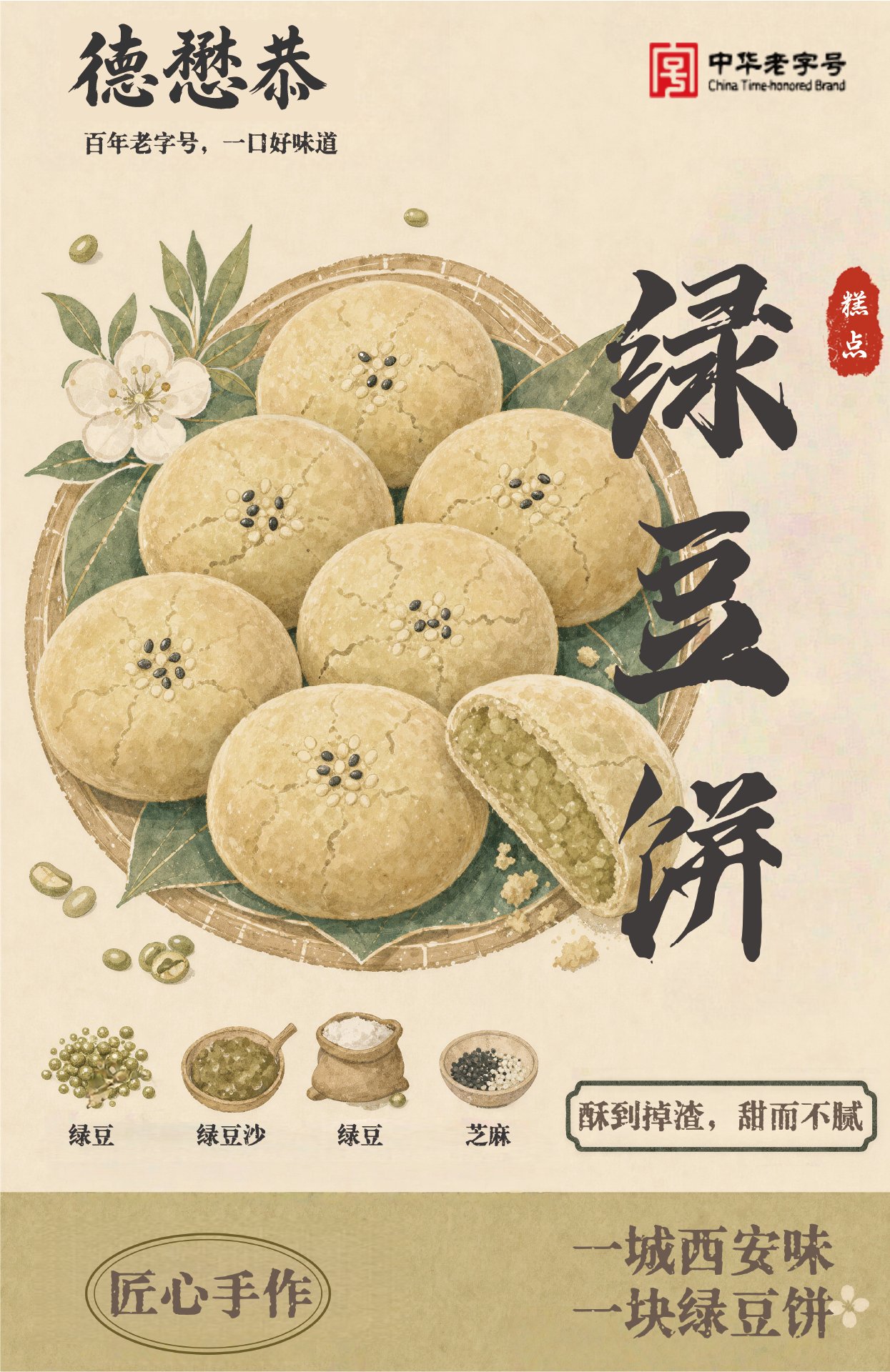 绿豆饼